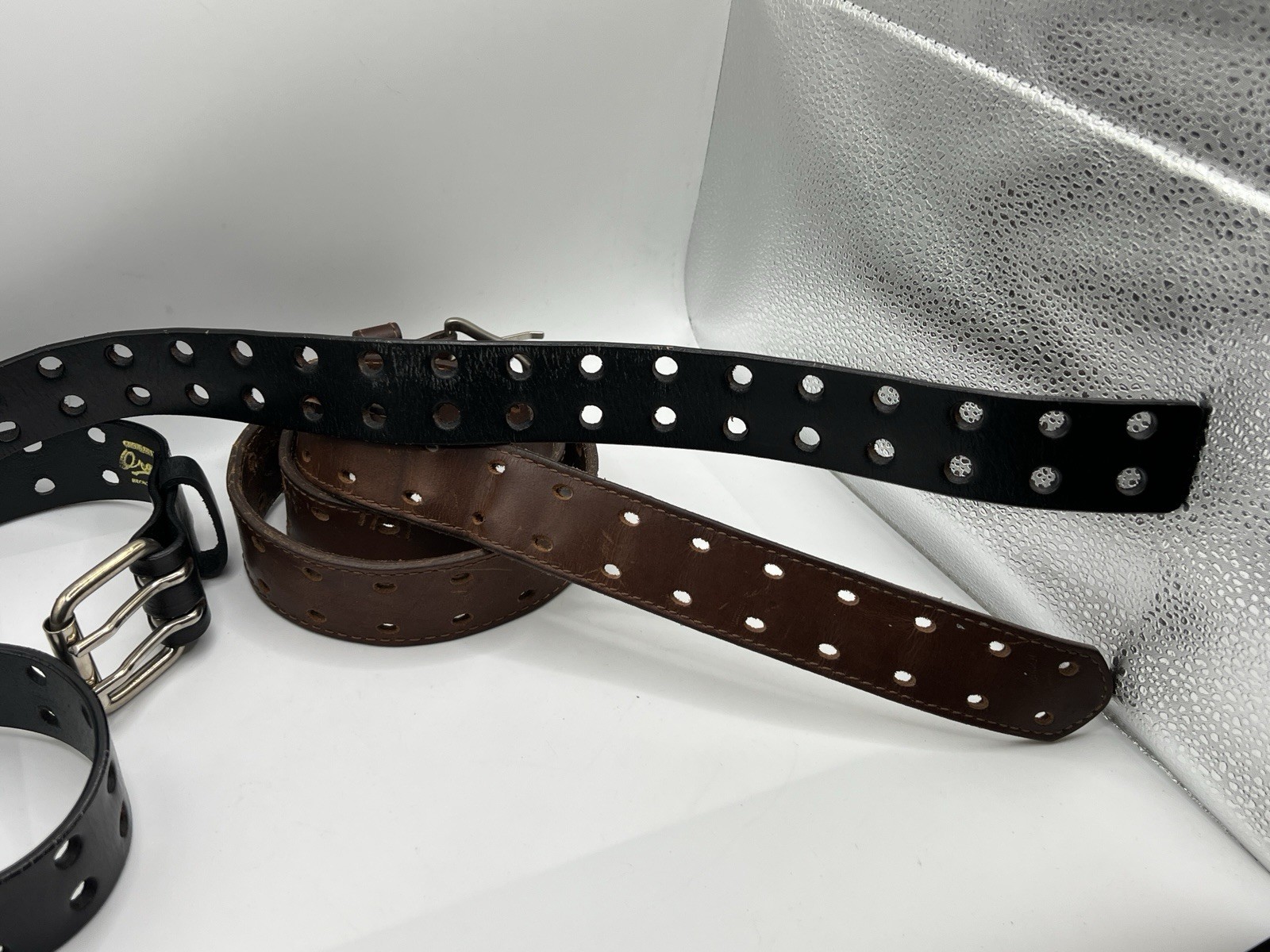 Assorted Bulk Lot 8 Various Style Belts Leather Carhartt