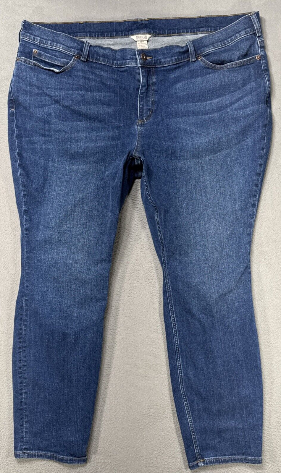 Duluth Flex Daily Denim Skinny Jeans Womens Size 24Wx30 Blue Preppy Dark Wash
