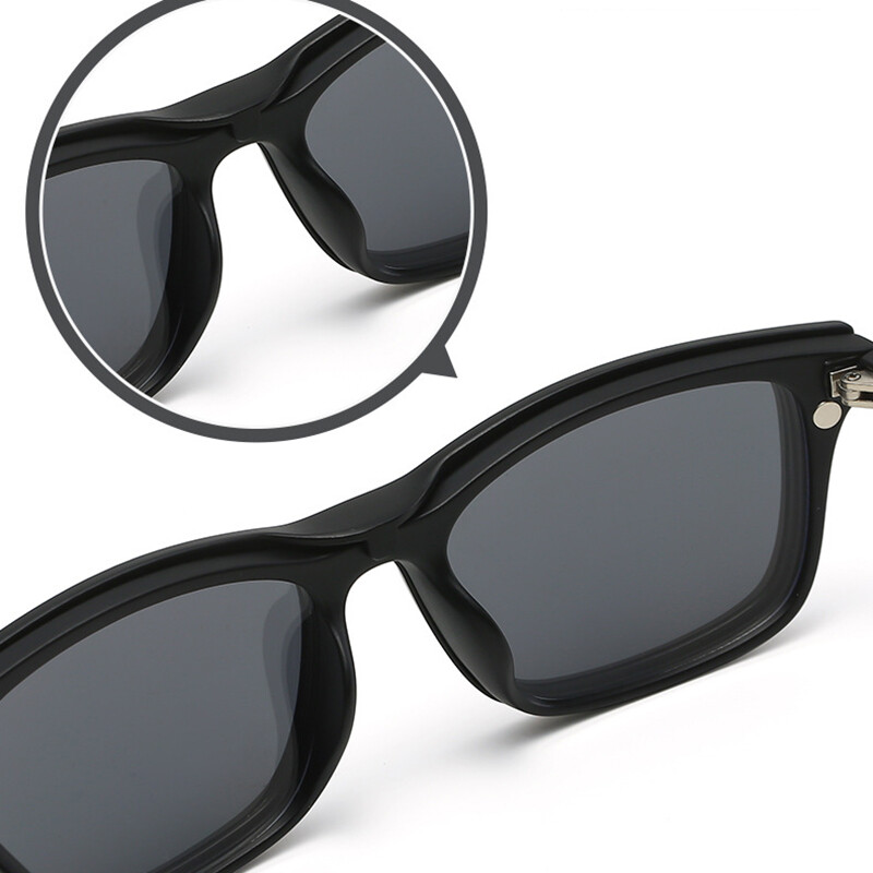 5 in 1 Magnetic Clip-on Reading Glasses For Men Women Polarized Sunglasses New