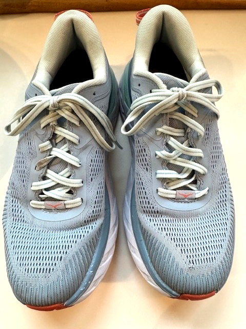 HOKA ONE ONE Light Blue WOMENS Atheltic RUNNING Lightweight BONDI 7 SHOES Sz 8