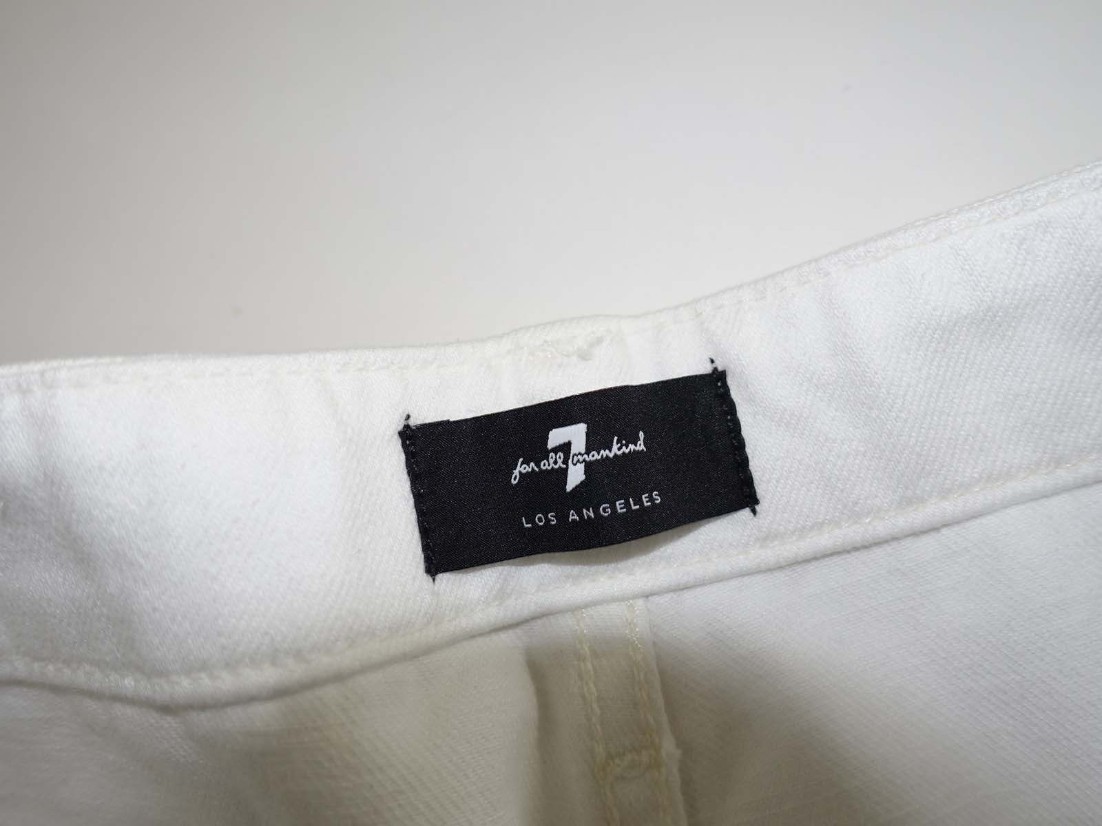 7 For All Mankind Mens Utility Workwear Jeans Size 31 x 30 NWT White Denim Pants