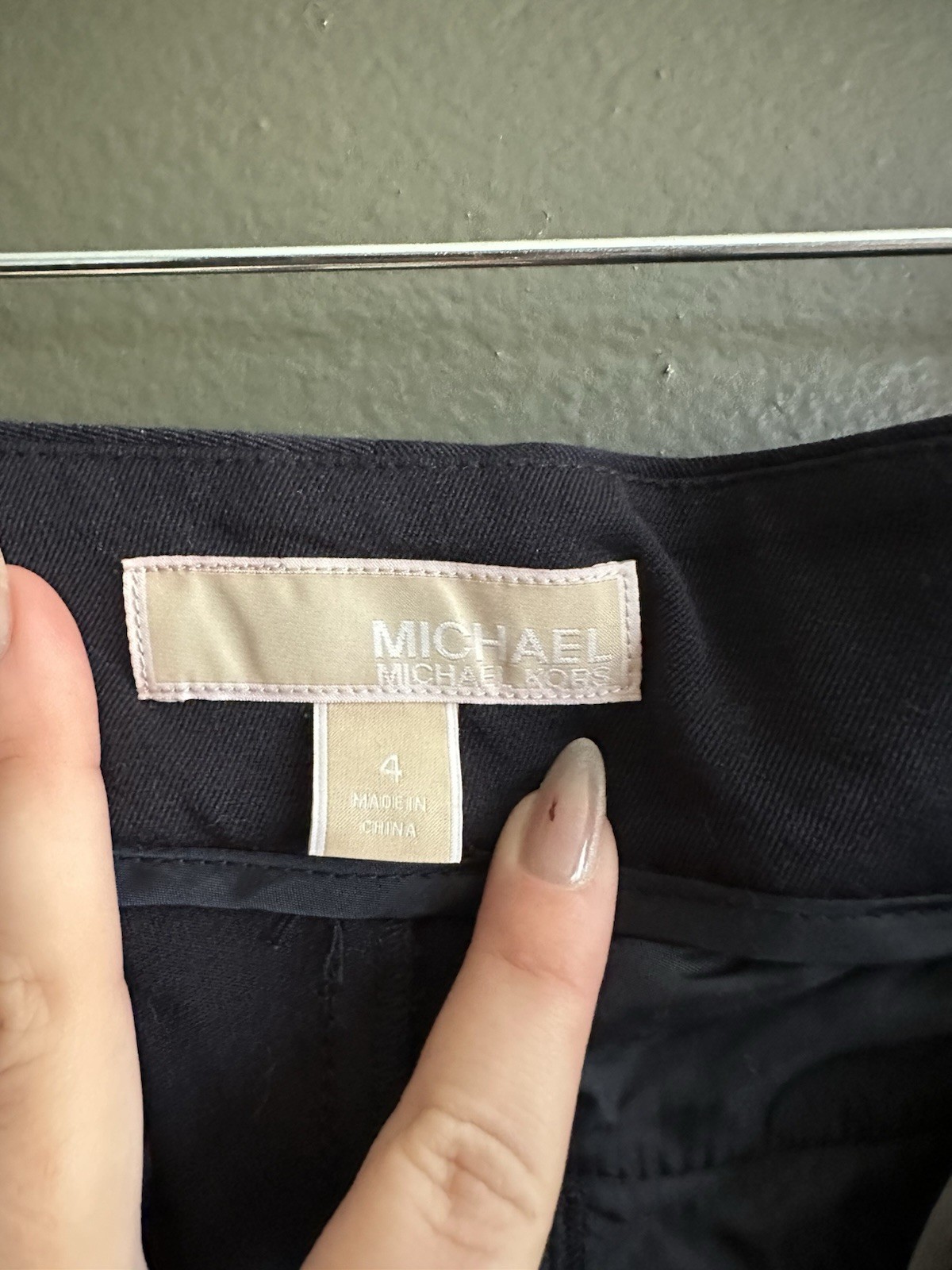 Michael Kors Women Dress Pants Size 4 Navy Easy Care Professional Work Office