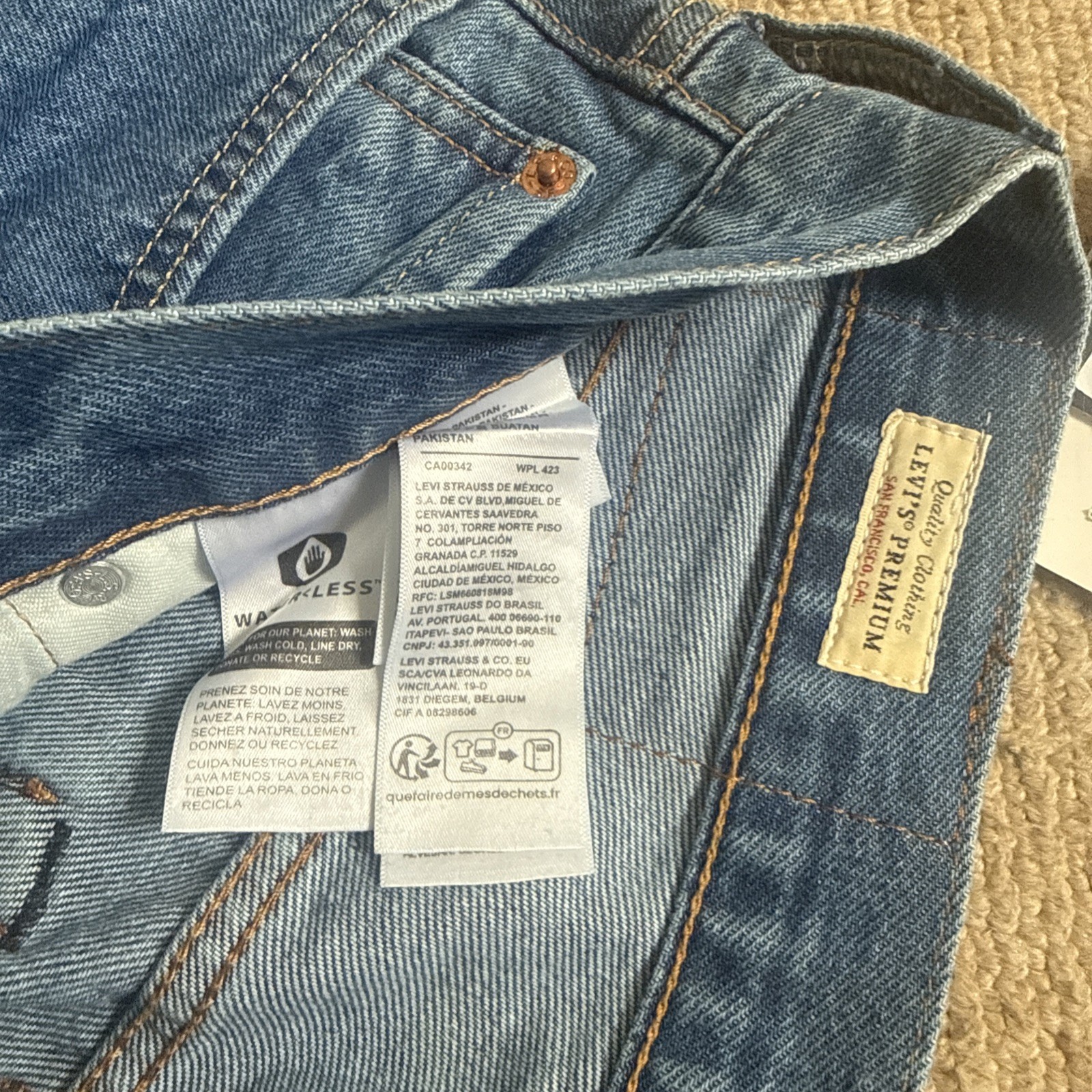 Levi’s 501 Original Regular Fit Mens Denim Jeans Blue UK