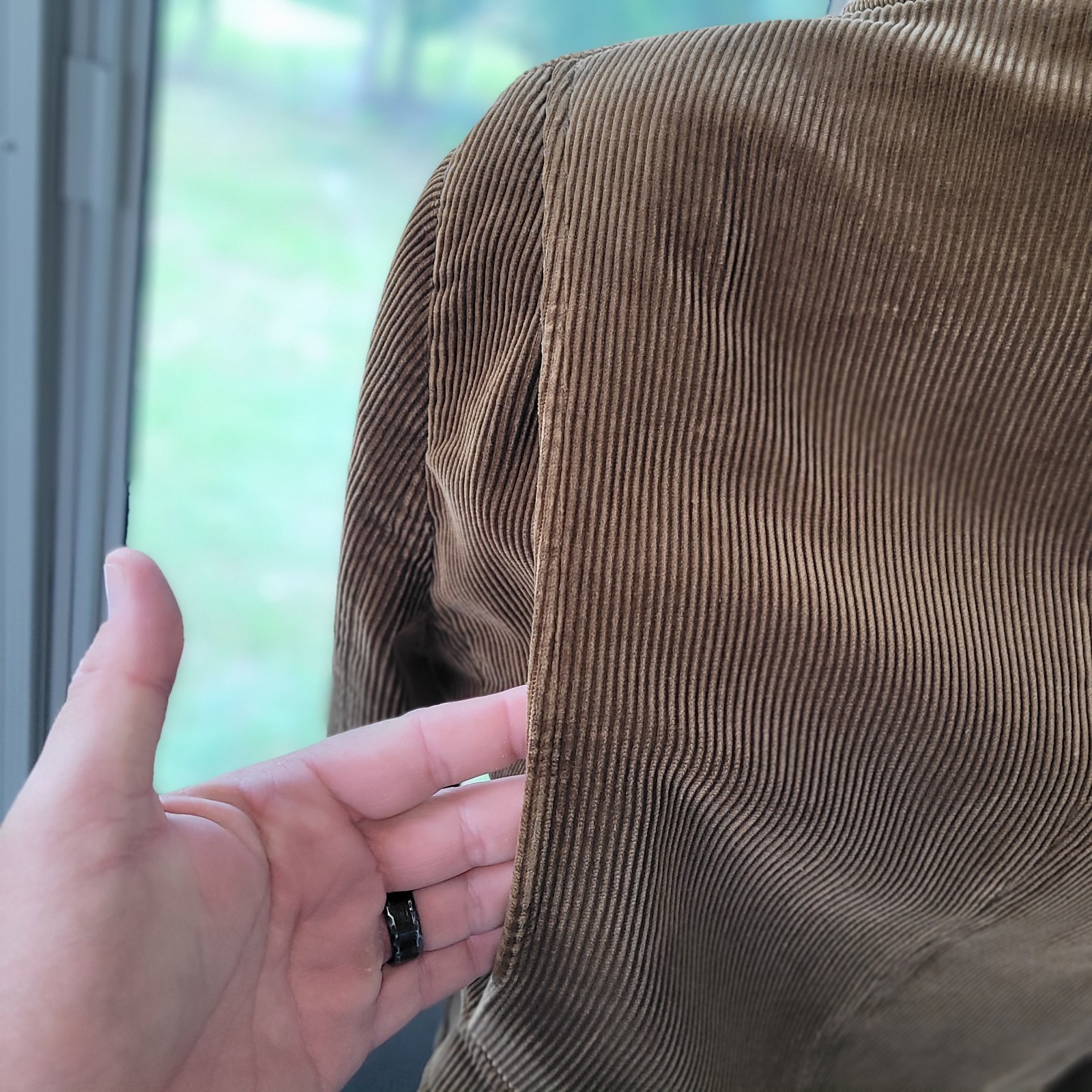 POLO RALPH LAUREN L Vintage Brown Cotton Corduroy Shooting Sport Coat