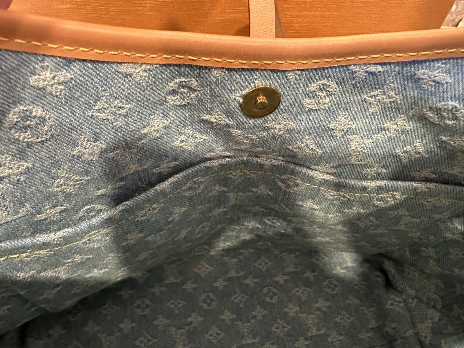 Louis Vuitton Monogram Denim CarryAll PM Sky Blue Limited Edition with Pochette