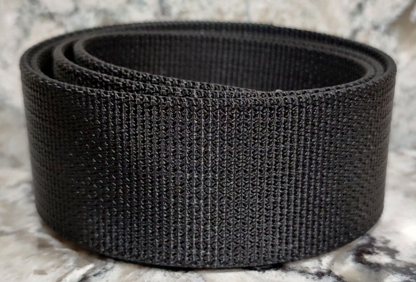 GRIP6 BELT – JET BLACK MIDWEIGHT 51 INCH / 43 WAIST – 1.5 WIDE for MEN and WOMAN