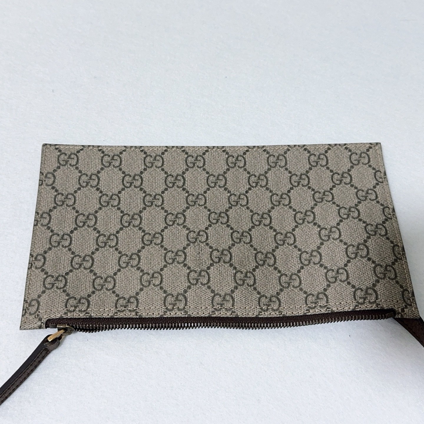 Gucci GG Supreme Monogram Web Ophidia Tote Brown