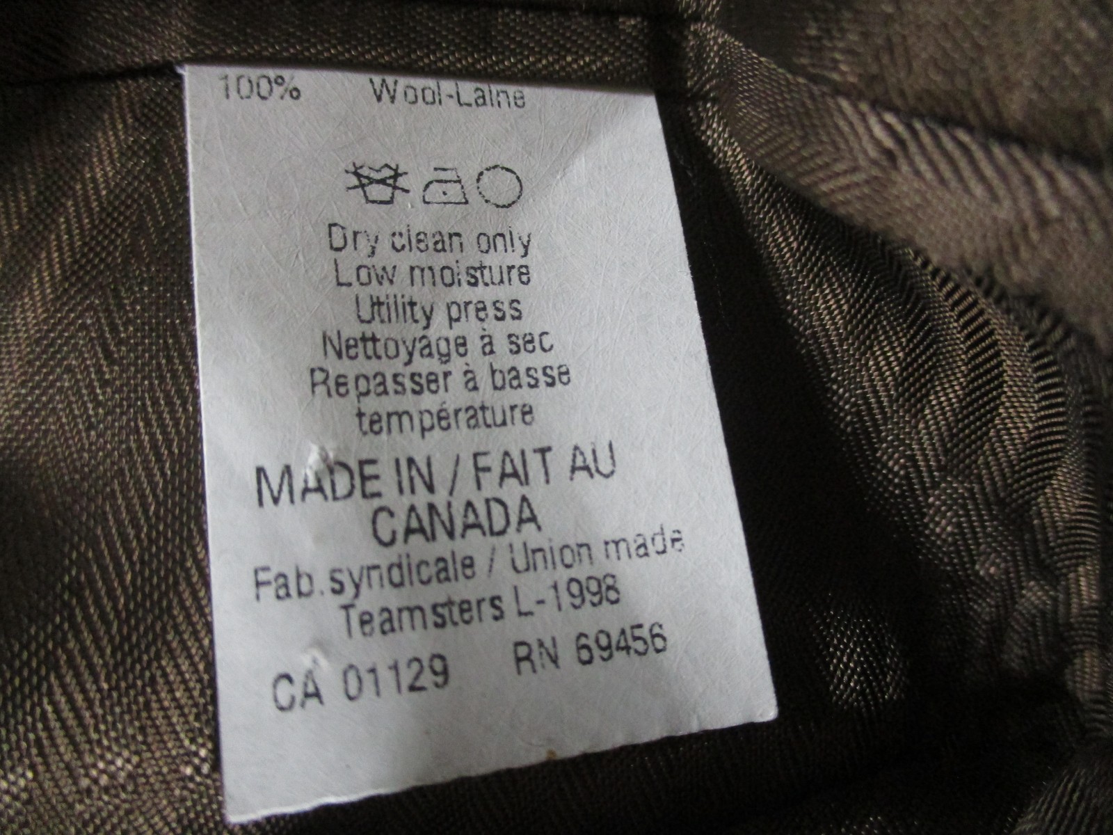 Tallia Blazer Mens Large Green Wool Windowpane Plaid Sport Coat Made Canada