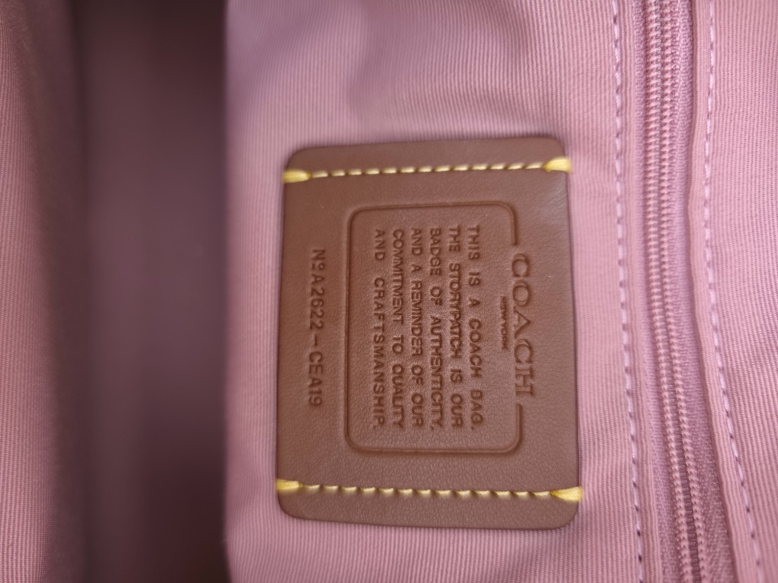 Coach Large Powder Pink Rowan Satchel Bag