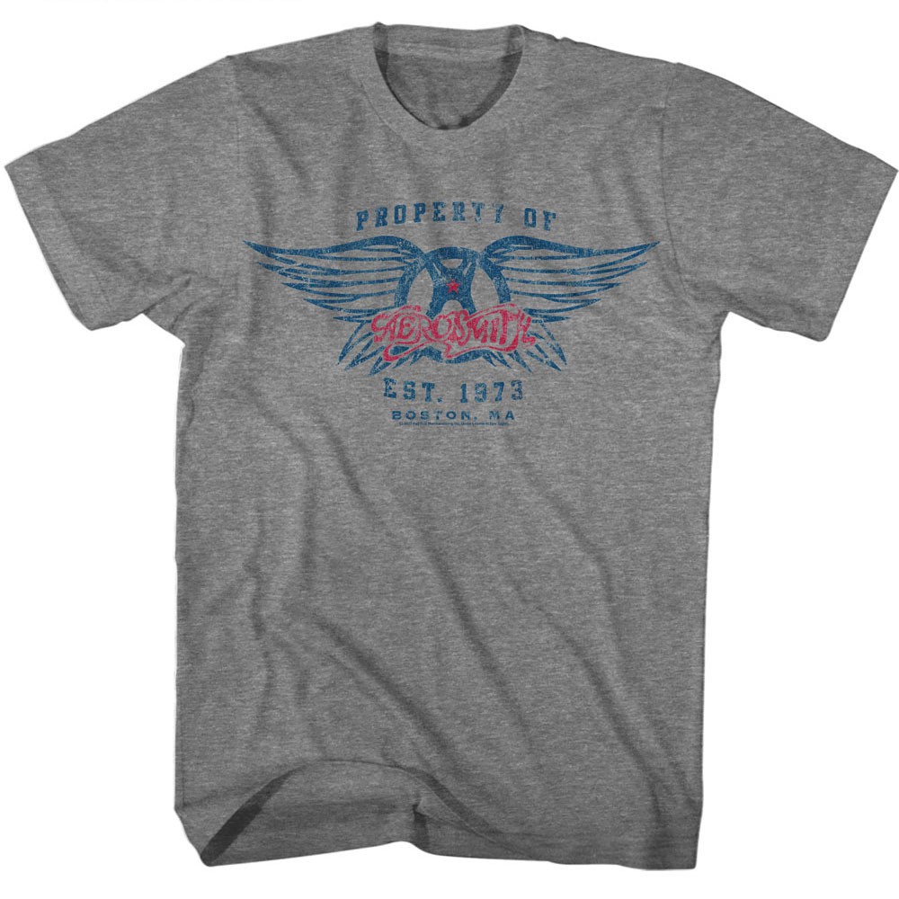 Aerosmith Property Of Est 1973 Boston MA Men’s T Shirt MED