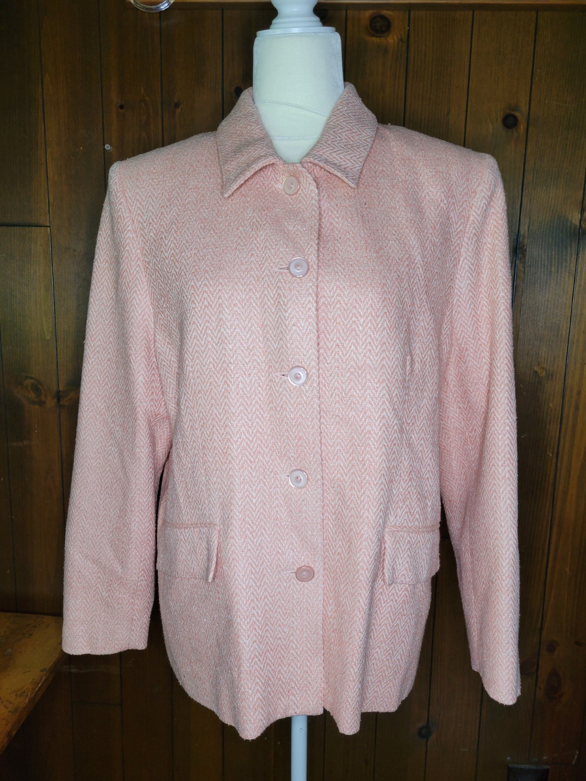 Da-Rue of California Pink Jacket Blazer USA Vintage L Large