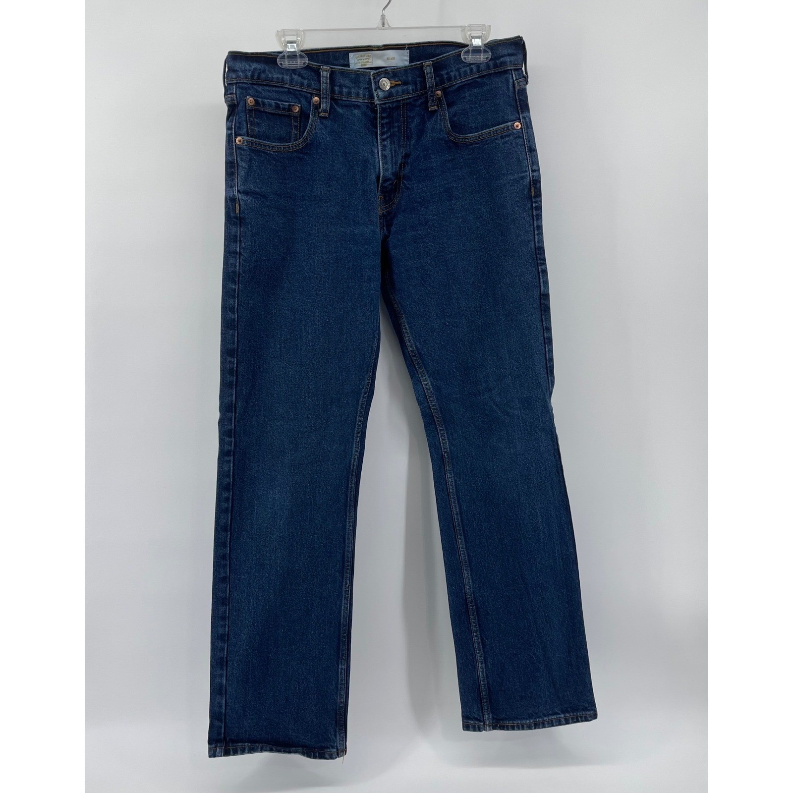 Signature by Levi Strauss Gold Label Relaxed Fit Jeans Men 32×32 Dark Stonewash
