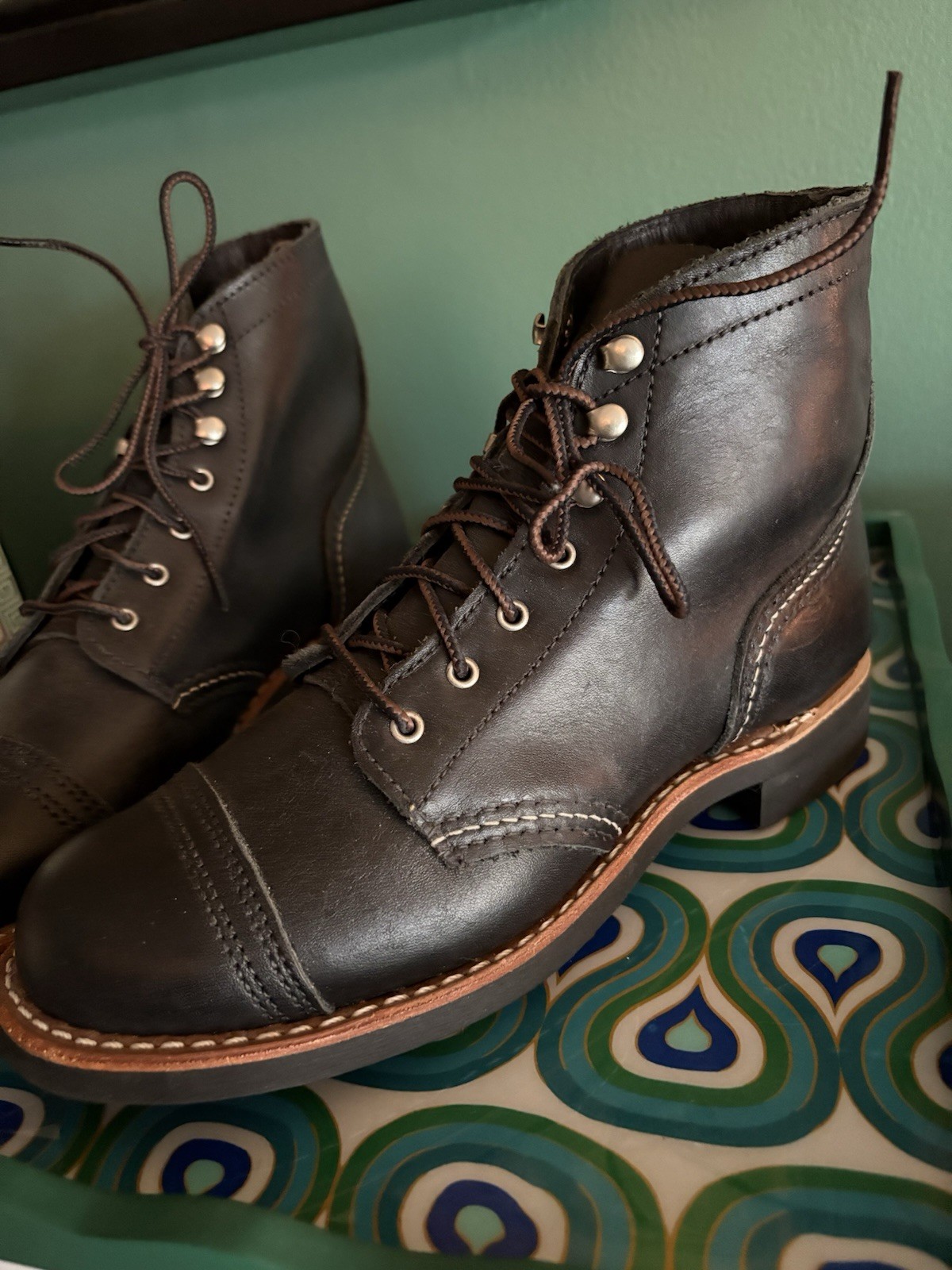 Red Wing Shoes Iron Ranger Size 7 Women’s Boot – Black Excellent condition