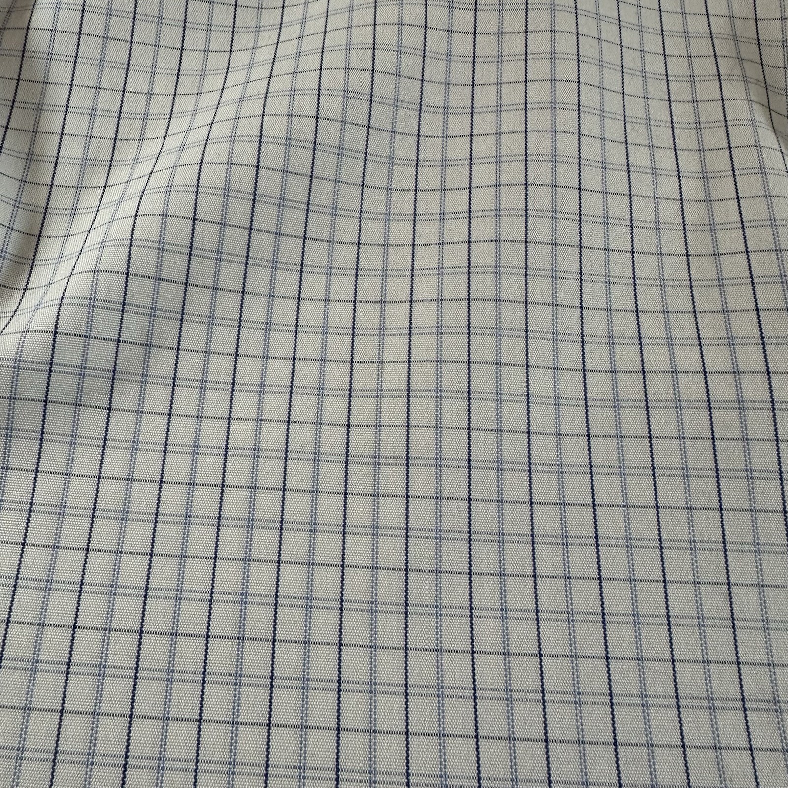 Brooks Brothers Men’s Regent Non-Iron Blue/white plaid size 16.5-35- #0194