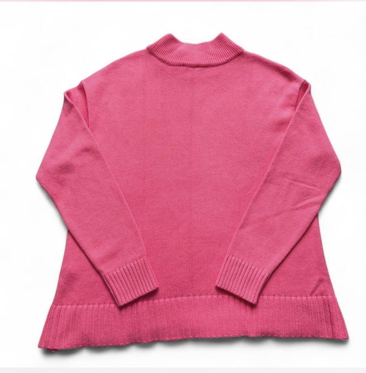 Women’s Talbot Sweater Bright Pink Sz L Girlhoodcore Cottage Core Office Casual