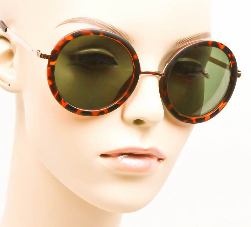 Retro Round Circle BOHO Fashion Lennon Hippie Trendy Aviator mLU Sunglasses 9371