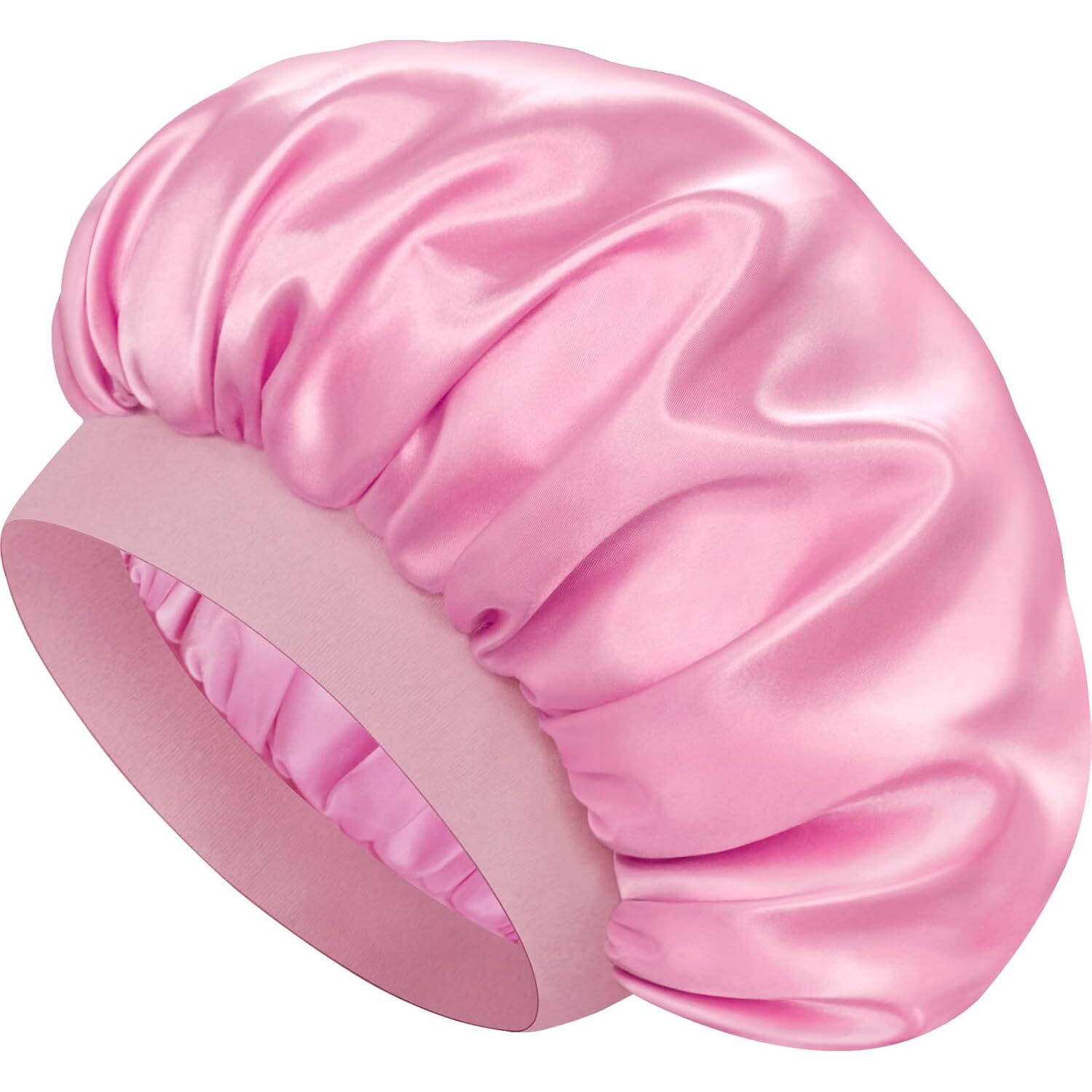 Satin Bonnet Silk Hair Bonnet Adjustable Bonne for Sleeping with Tie Band LOT