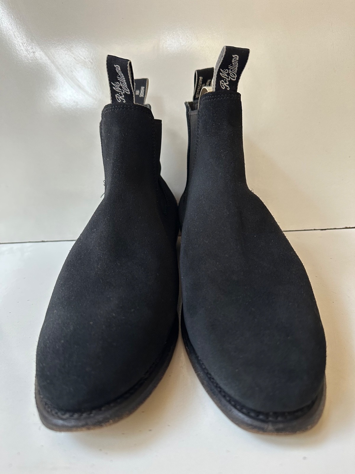 R.M.Williams Craftsman Suede Black Men’s Ankle Boots UK 8.5 USA 9.5