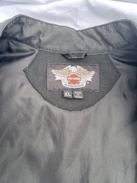 FXRG Harley Davidson leather motorcycle jacket men xl