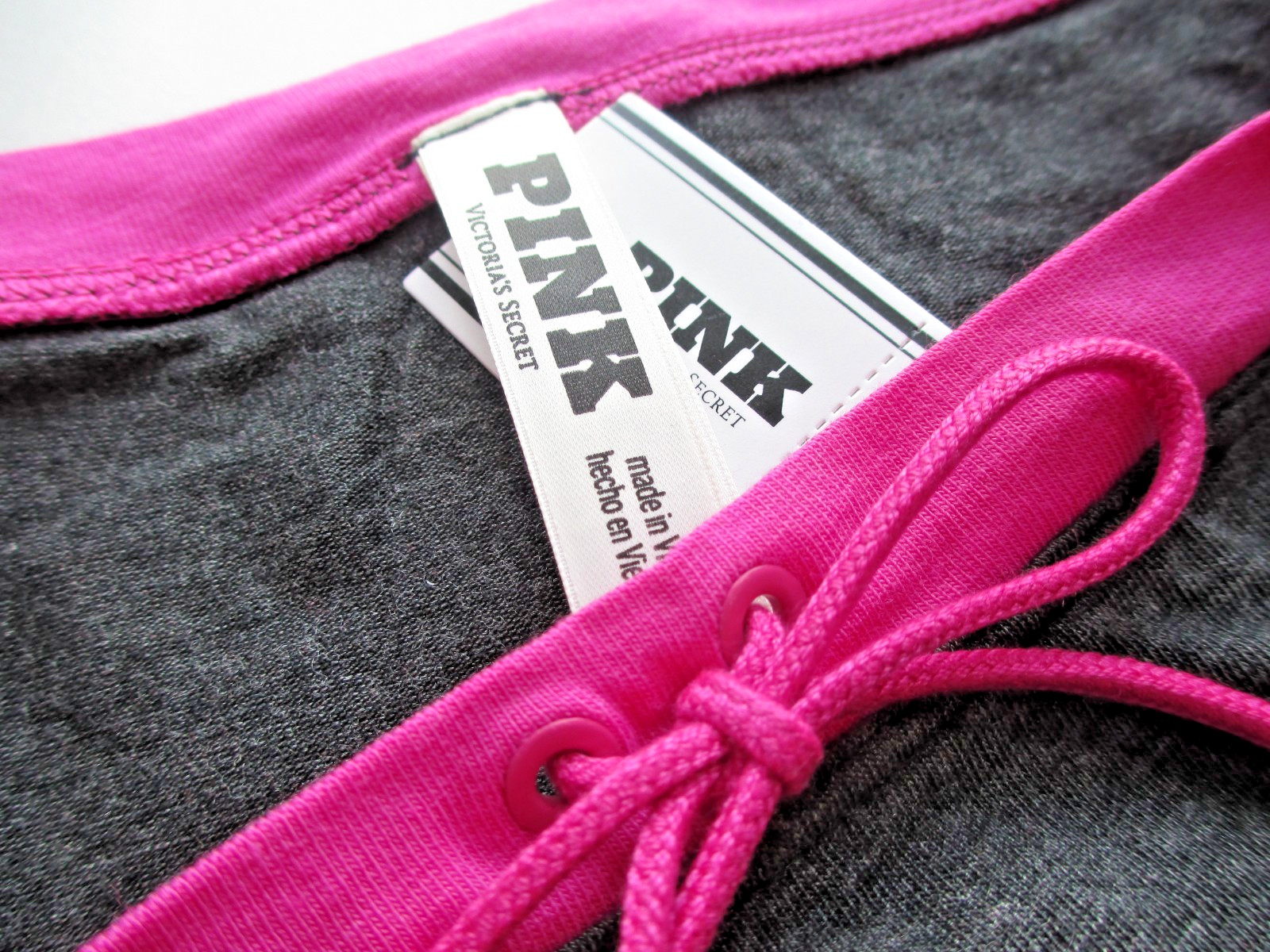 VICTORIA’S SECRET PINK Cotton Boyshort Panty S M L XL Charcoal Gray FREE SHIP 4+