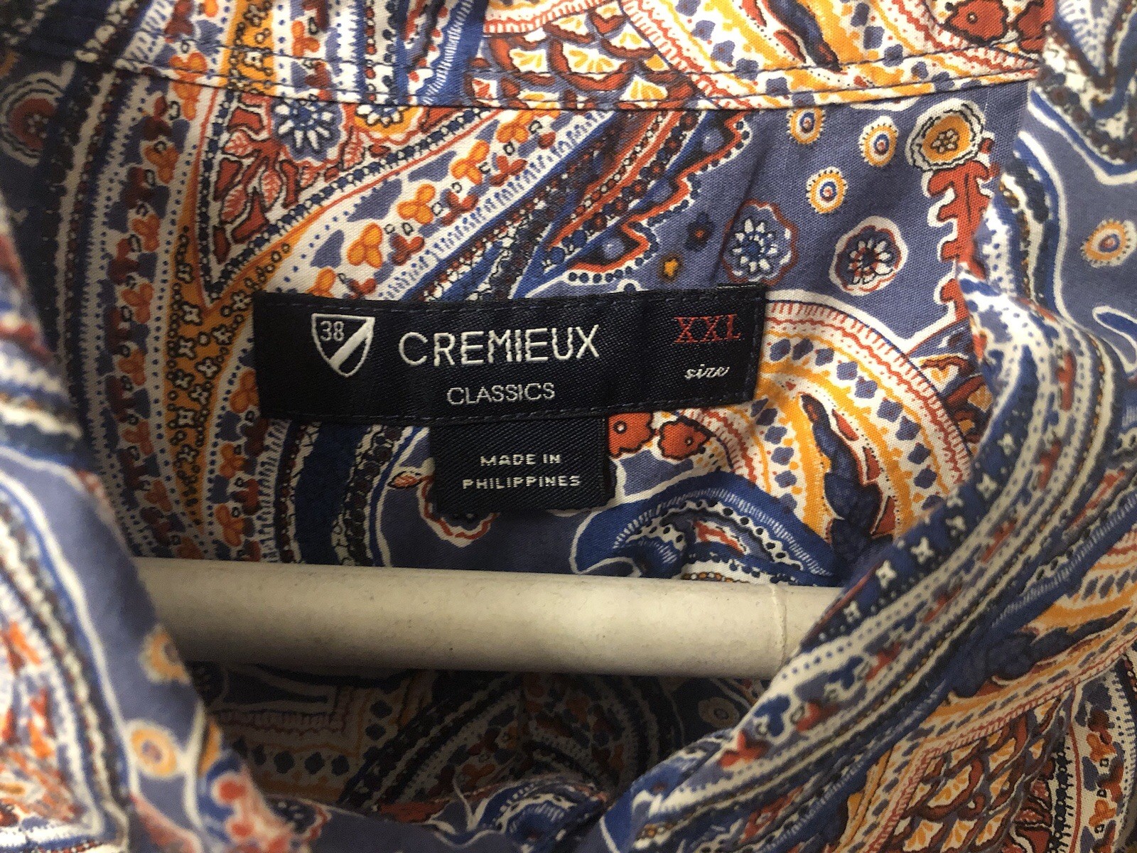 NWOT Daniel Cremieux Mens Classics Paisley Blue Orange Creme XXL 2XL Rare Color!