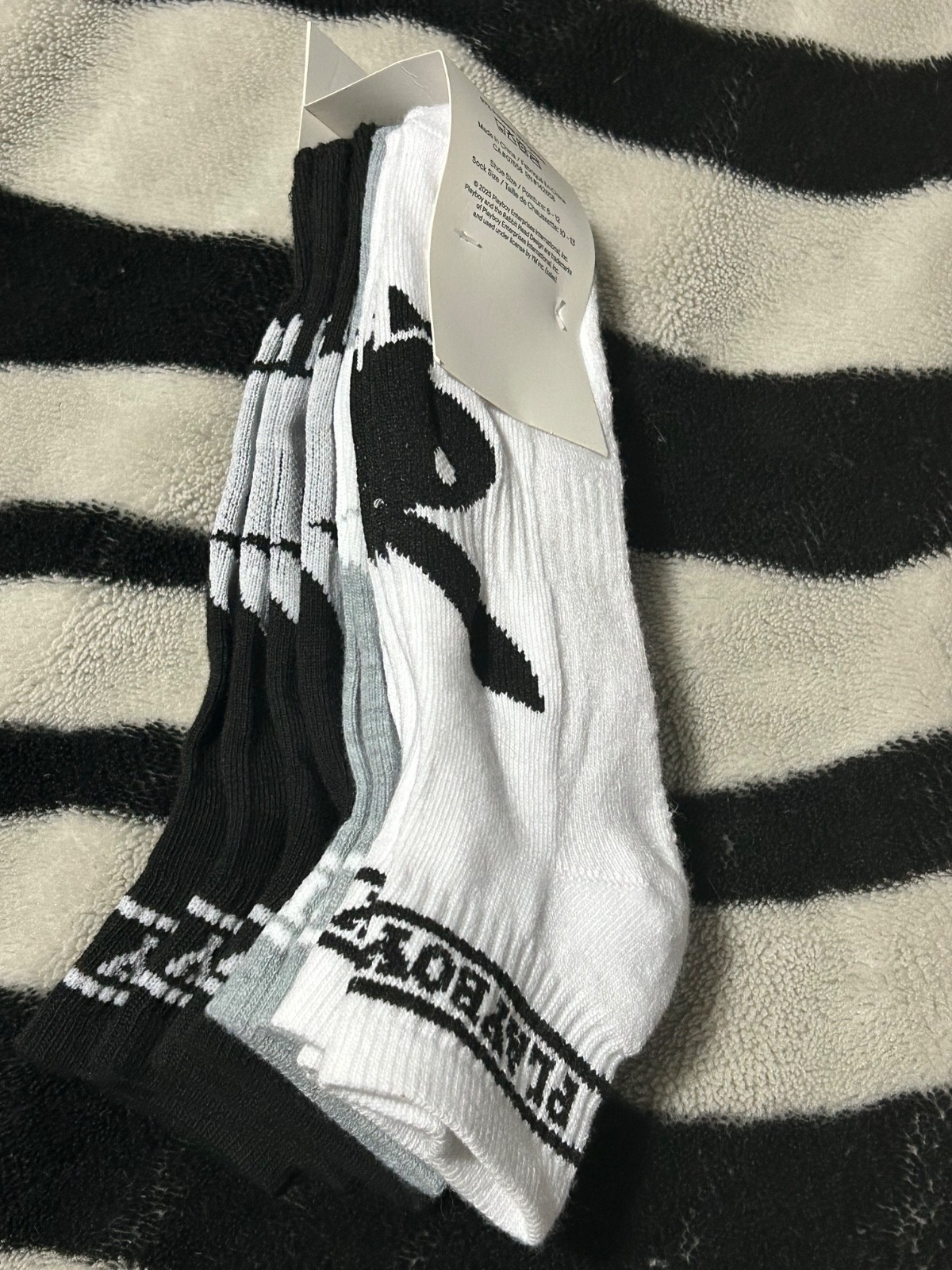 Playboy Quarter Socks Multicolour 5 Pair Brand New Authentic