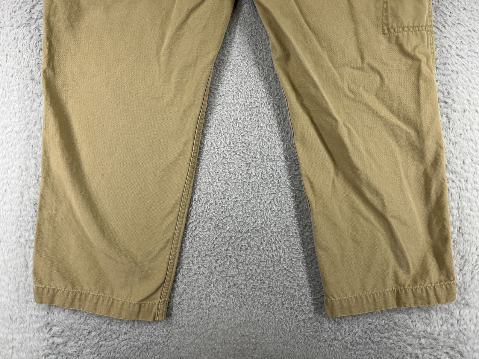Dockers Pants Mens 38 Beige Cargo Pockets 100% Cotton DUCK Camping Outdoor