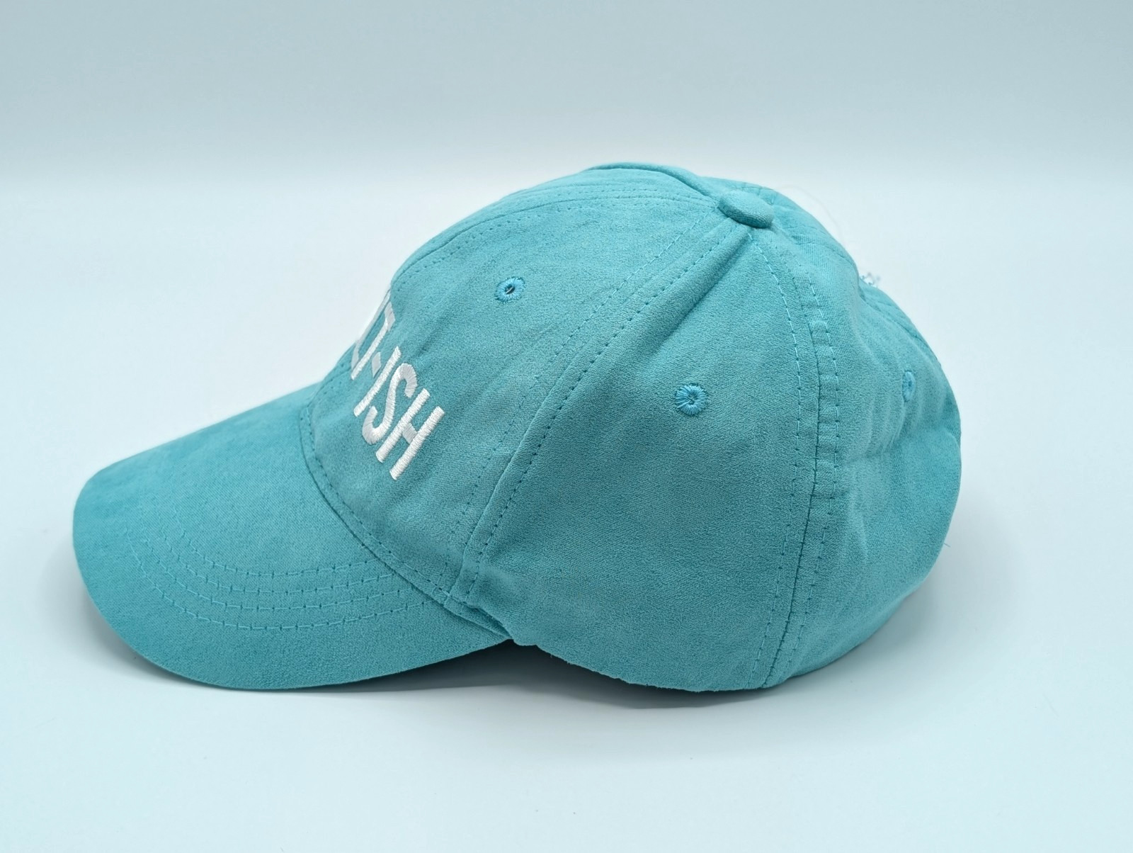 ADULT-ISH Embroidered Snapback Cap Teal One Size Adjustable Closure