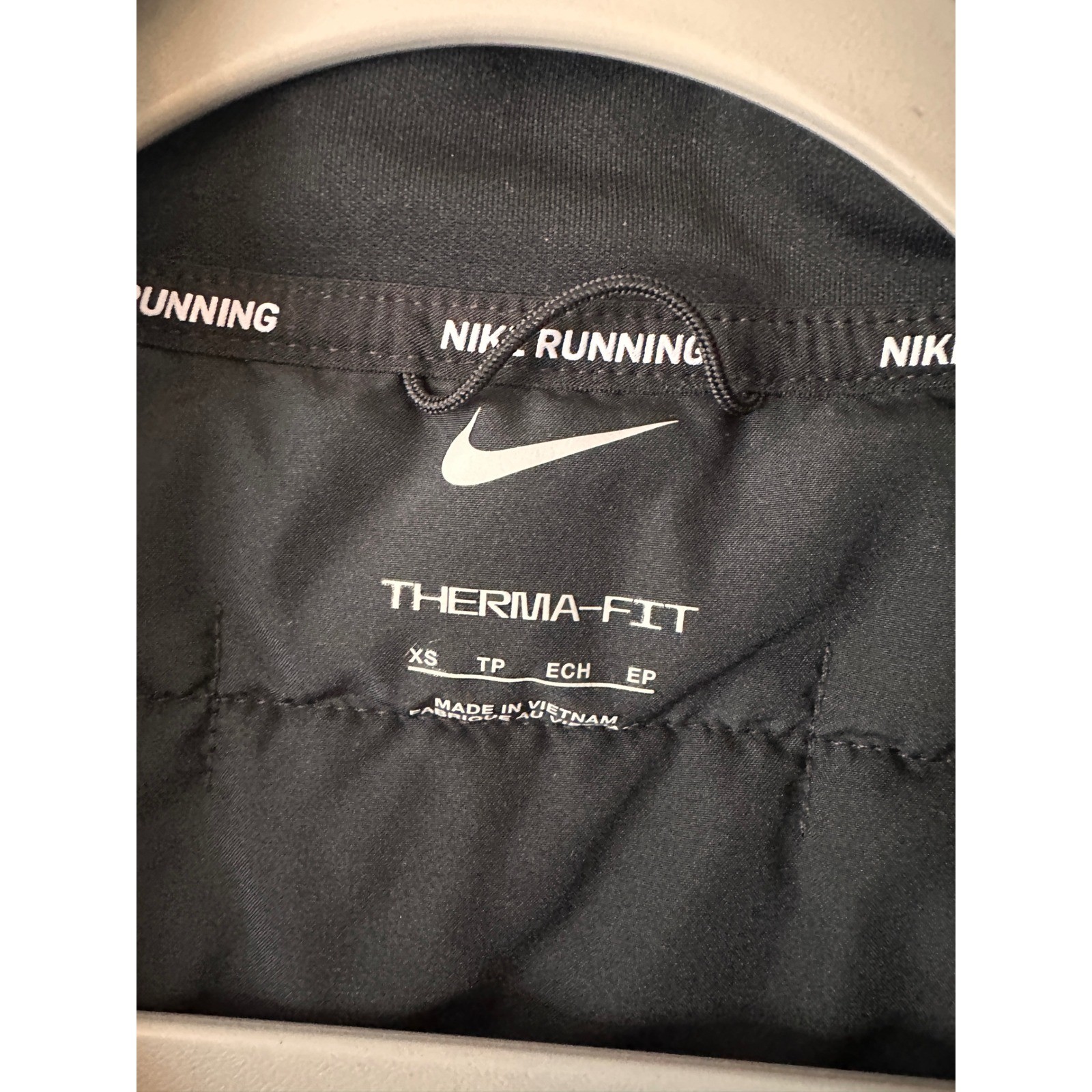 Nike Running Therma-FIT Quilted Puffer Full Zip Black Jacket Womens XS