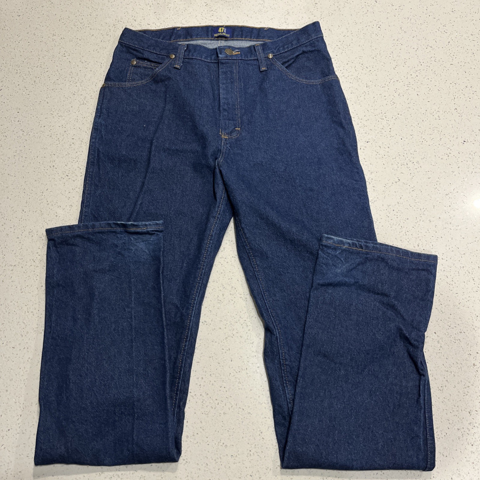 wrangler jeans cowboy cut Mens Dark Wash 32/36 47MWZ Rodeo