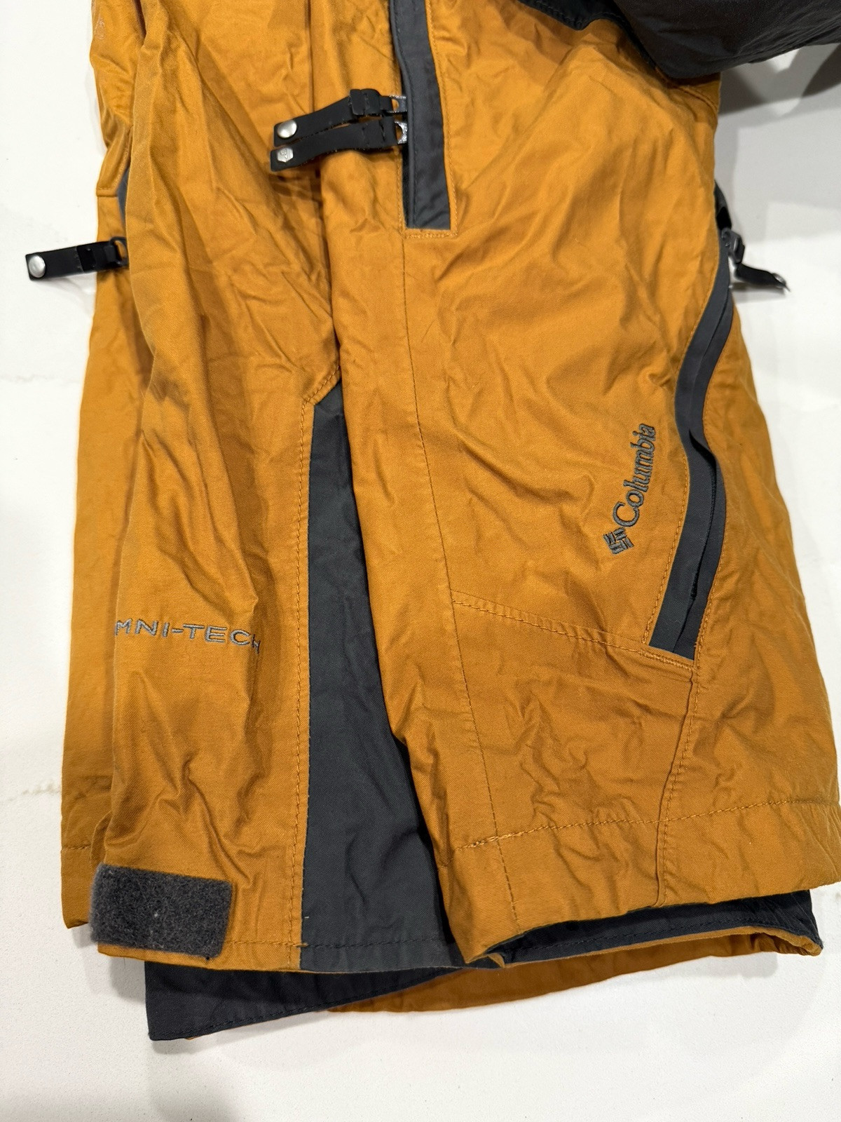 Columbia Titanium Omni Tech Ski Jacket Mens Medium **Missing Liner** Pockets