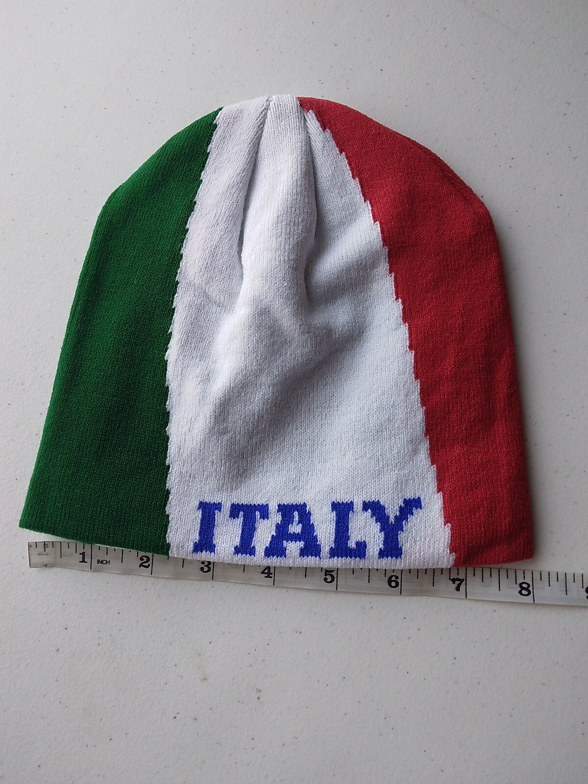 ITALY Italian Flag Embroidery Knit Beanie Skull Cap Winter Hat YOUR CHOICE