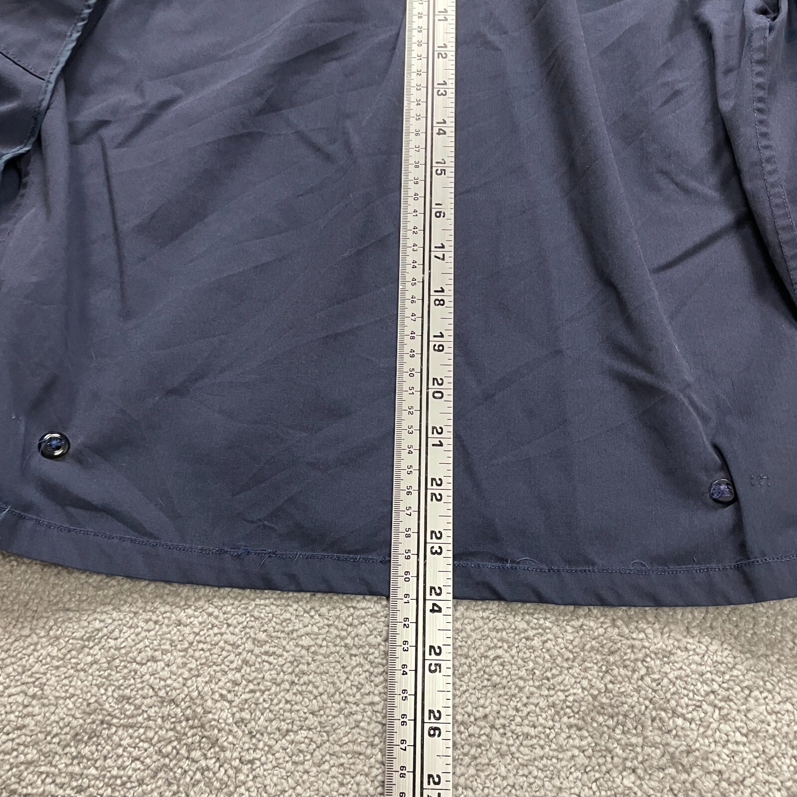 Ceiling Zero Blauer Jacket Men Medium Navy Blue Full Zip Collared Outdoor Casual