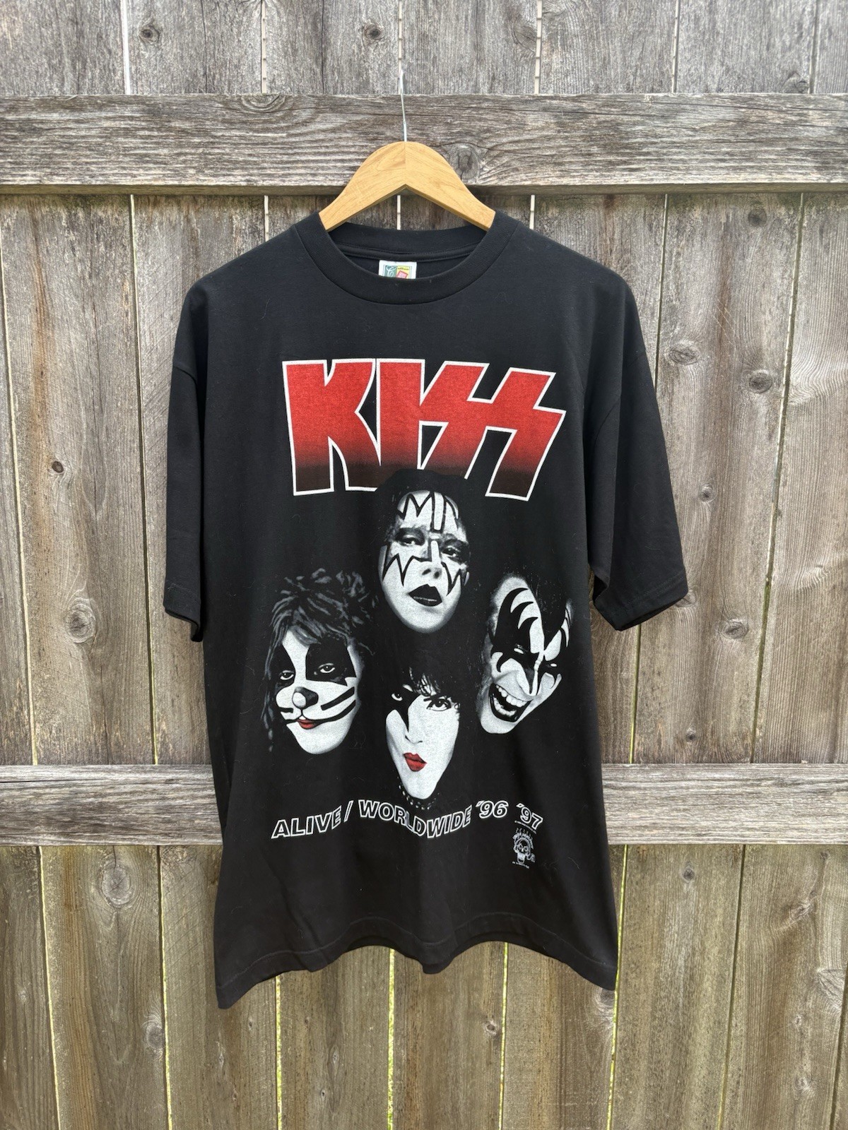 Vintage 1996 Kiss Alive/ Worldwide Tour Band T Shirt XL