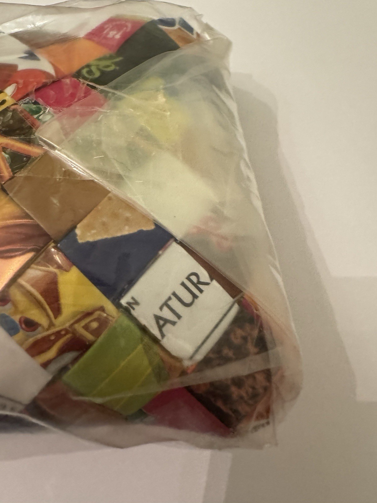 NEW Nahui Ollin Candy Wrapper Purse Woven Recycled EcoBag NWT New Y2K Retro