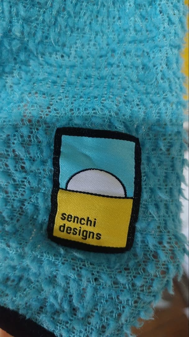 Senchi Designs ALPHA 60 Crewneck Blue Yellow M Size Long Sleeve