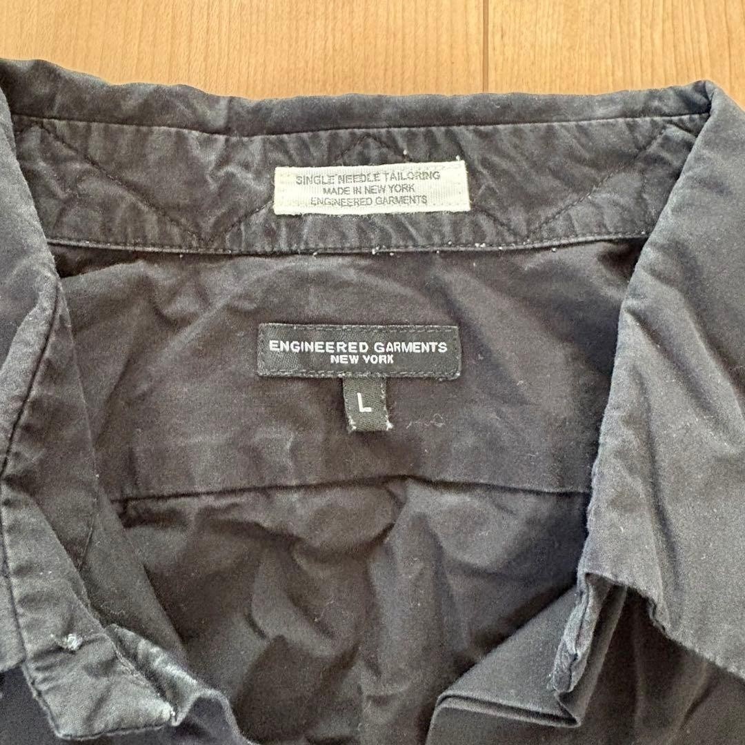 Engineered Garments Patchwork Reconstructed Black Shirt L Made in USA F/S