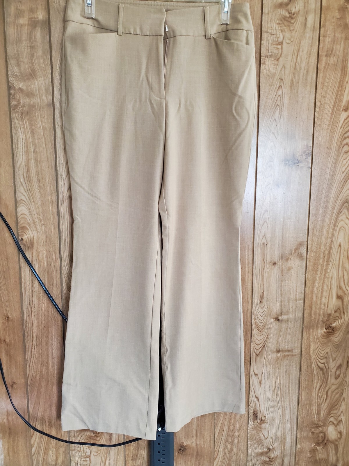 Time and Tru Women’s Dress Pants Beige Size 12 Average Polyester Rayon Spandex