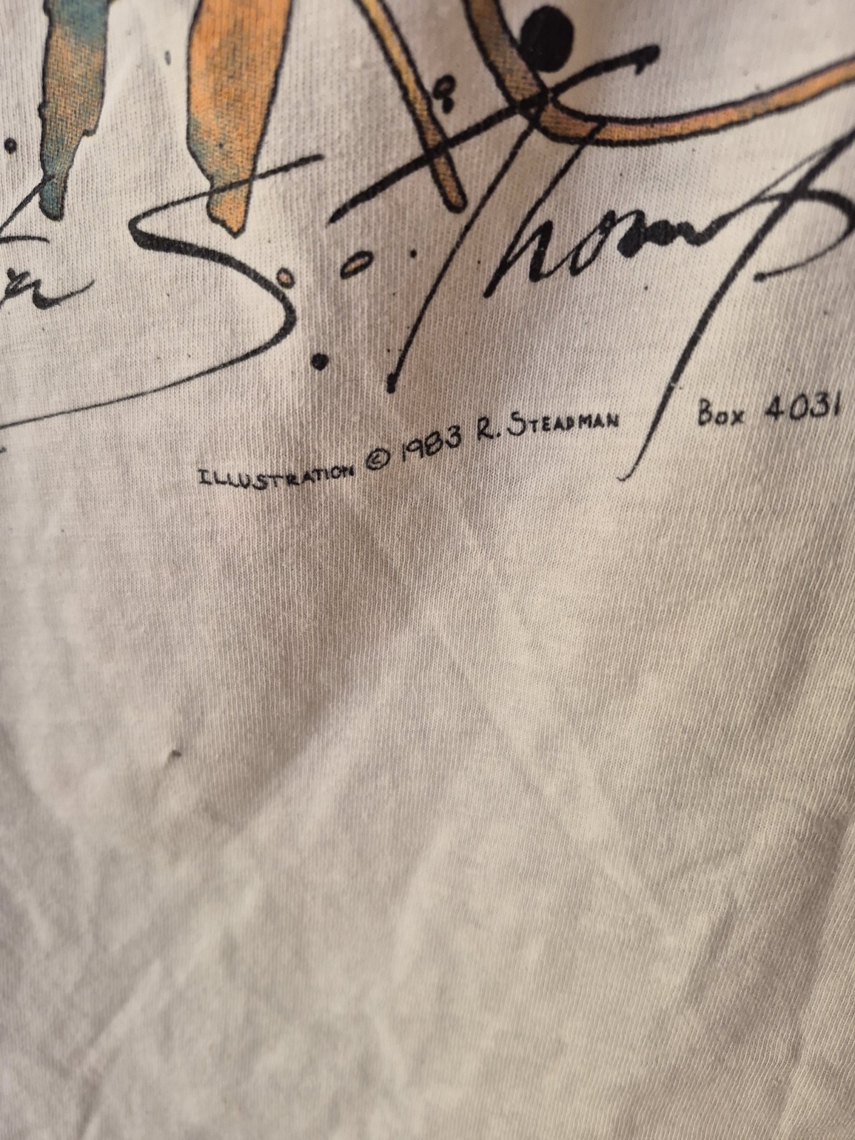 Vintage 1983 Weird Turn Pro Hunter Thompson R Steadman Art T-Shirt Fear Loathing