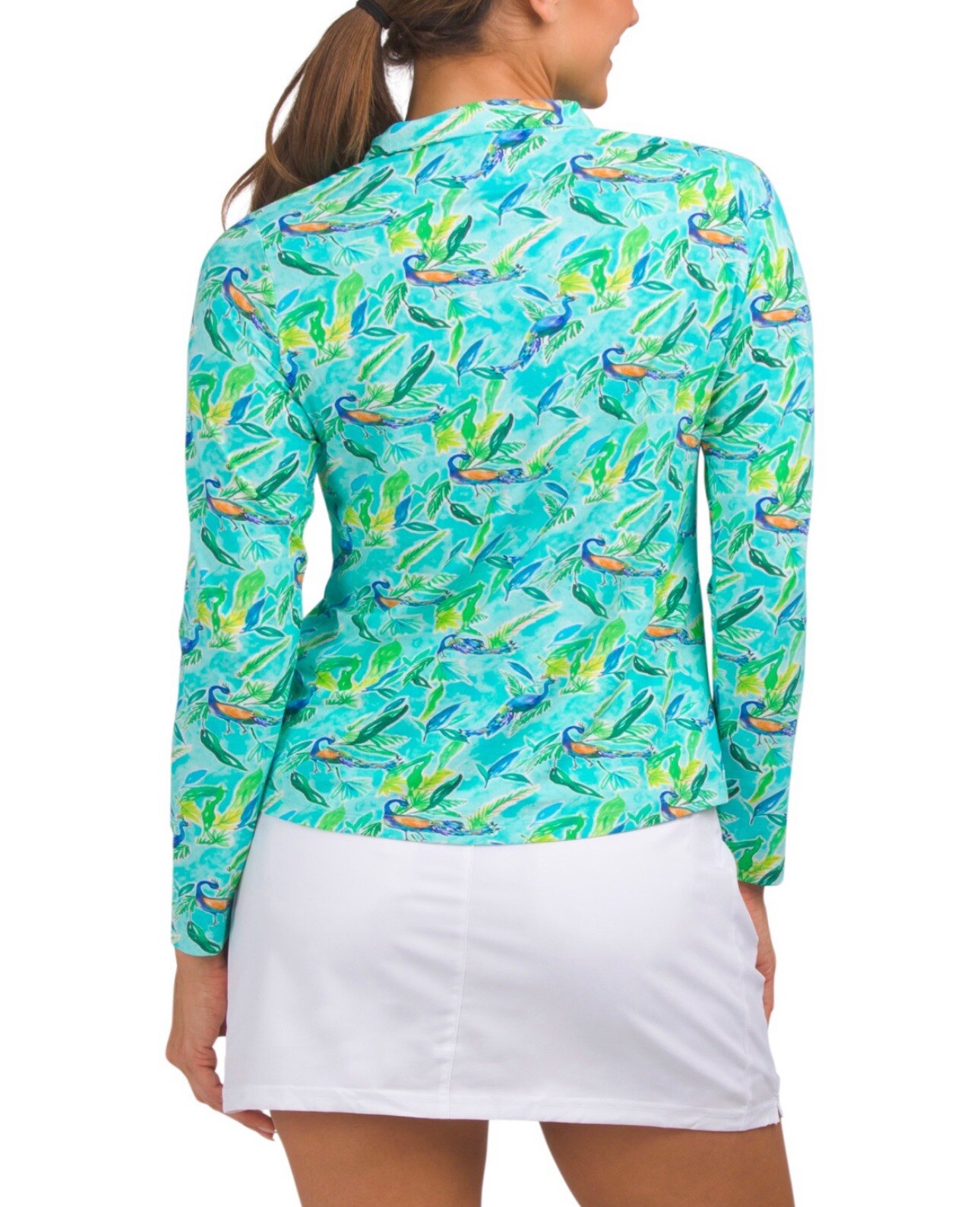 IBKUL Golf Tennis 1/4 Zip Top Pullover Shirt S M L XL Blue Long sleeve Q1