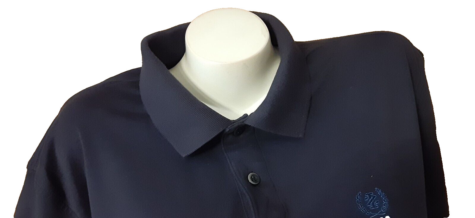 IZOD Dark Blue 2 Button Polo Collar With Embroidered Logo Men’s Size XL