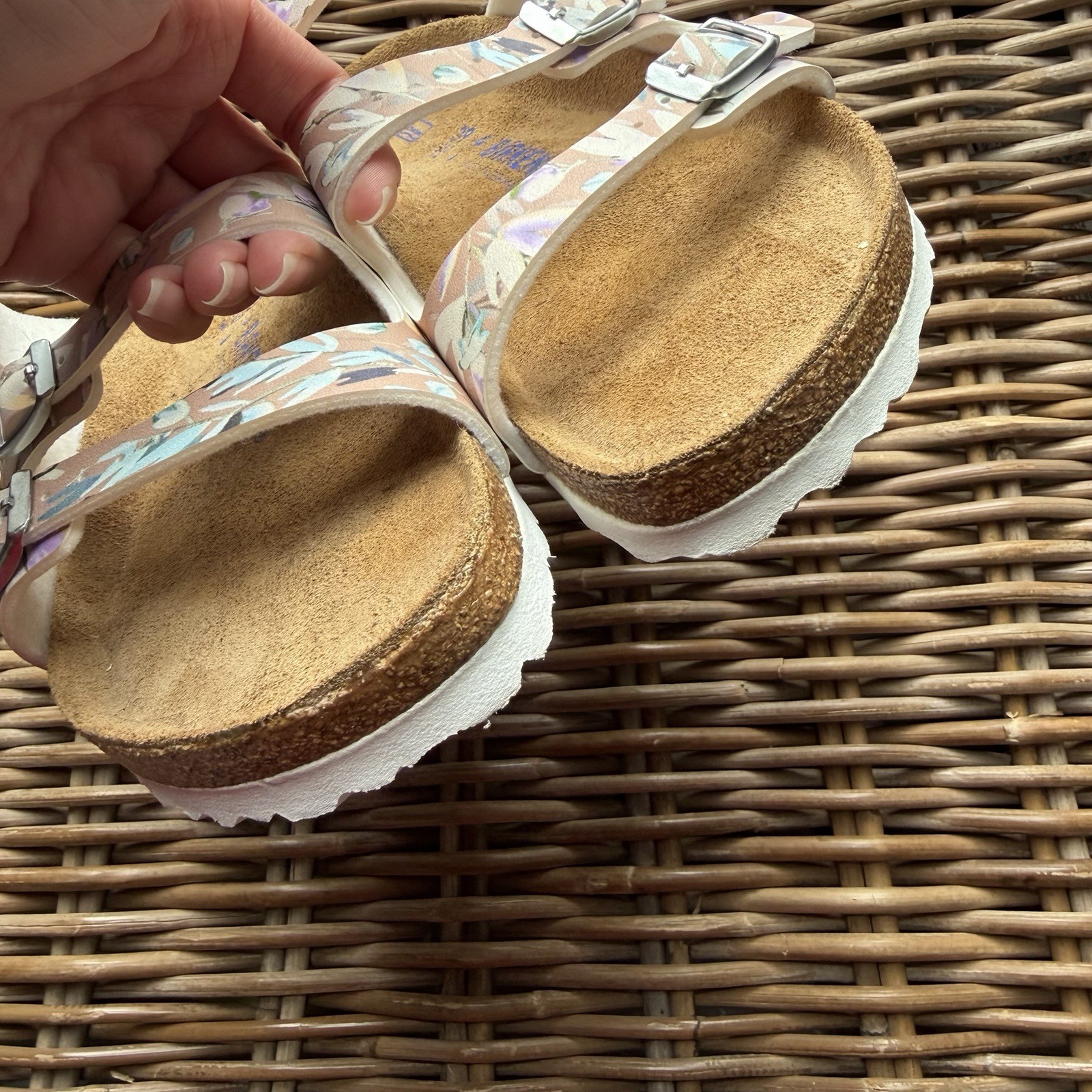 Birkenstock Florida Floral Fades 3 Strap Sandals 39 Women’s 8 US Comfort Shoes