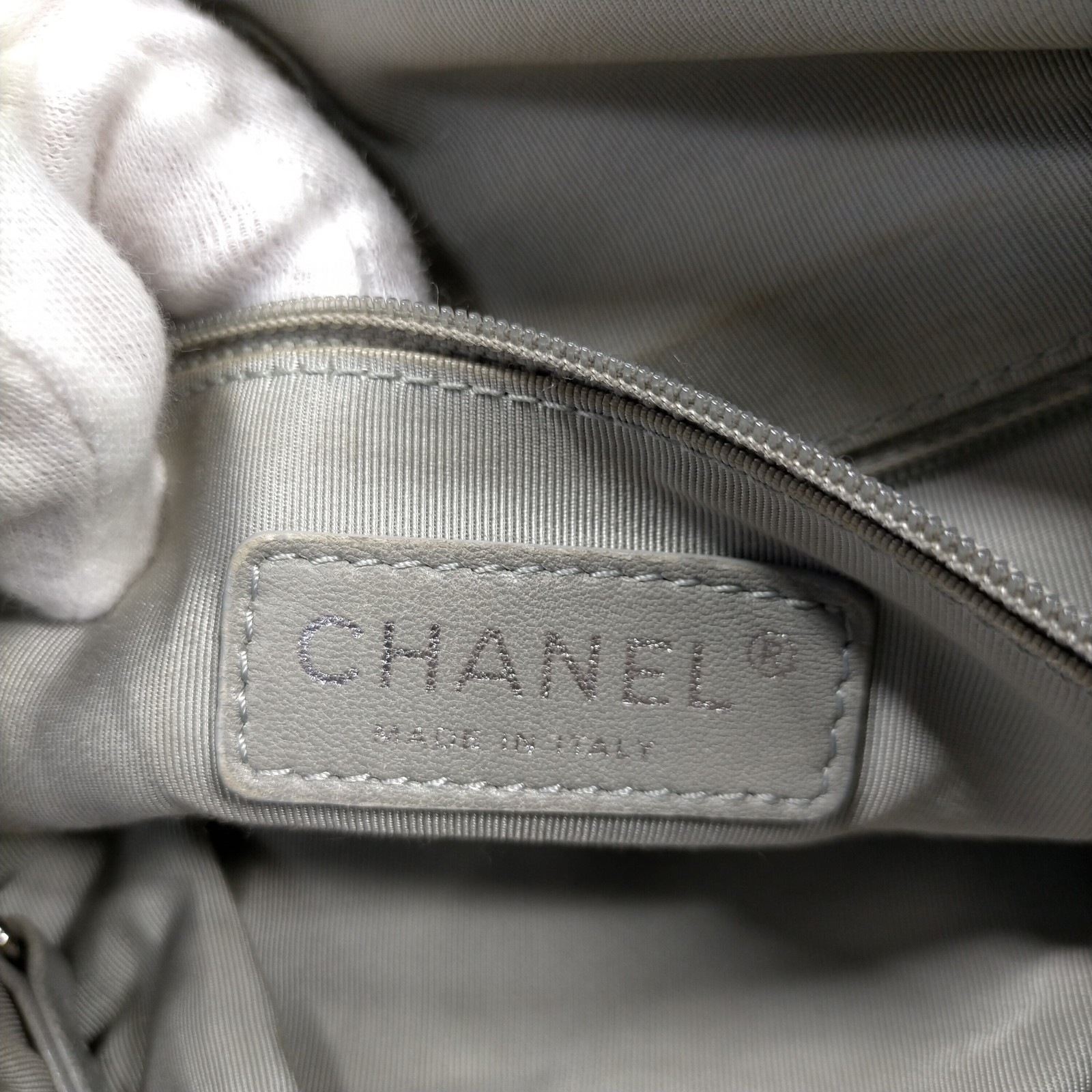 Chanel Tote Bag Navy Blue Denim 462603