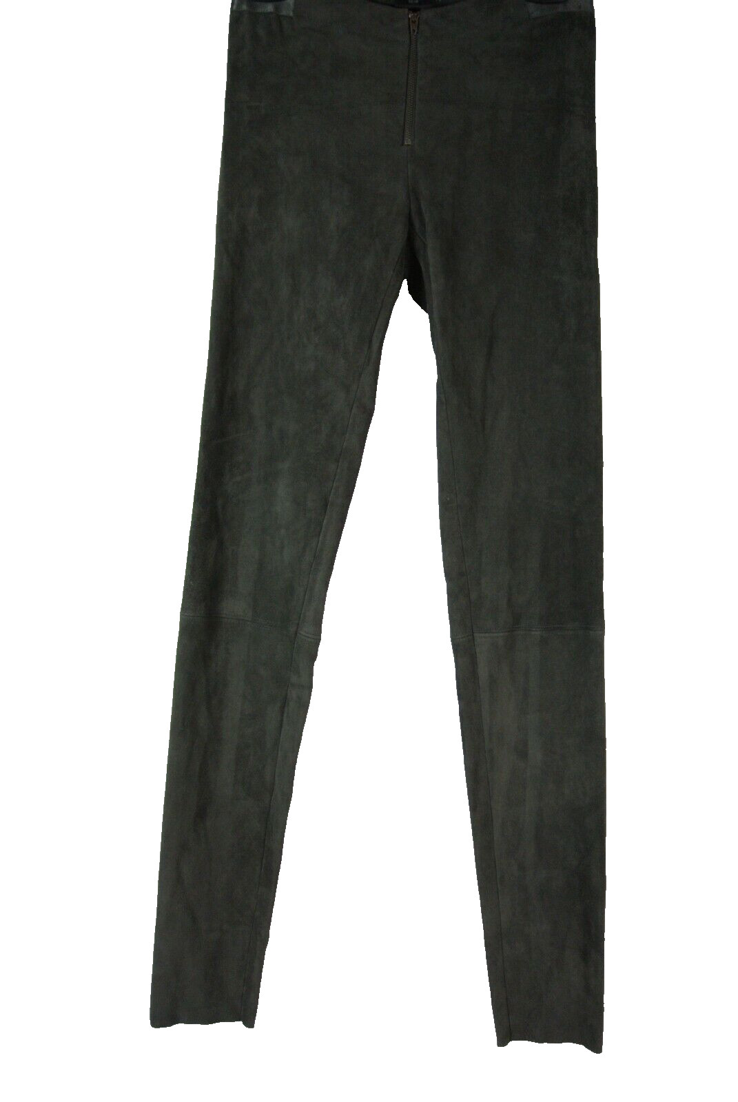NEW Alice + Olivia Alice + Olivia Zip Front Suede Leggings Size 4 #P1579