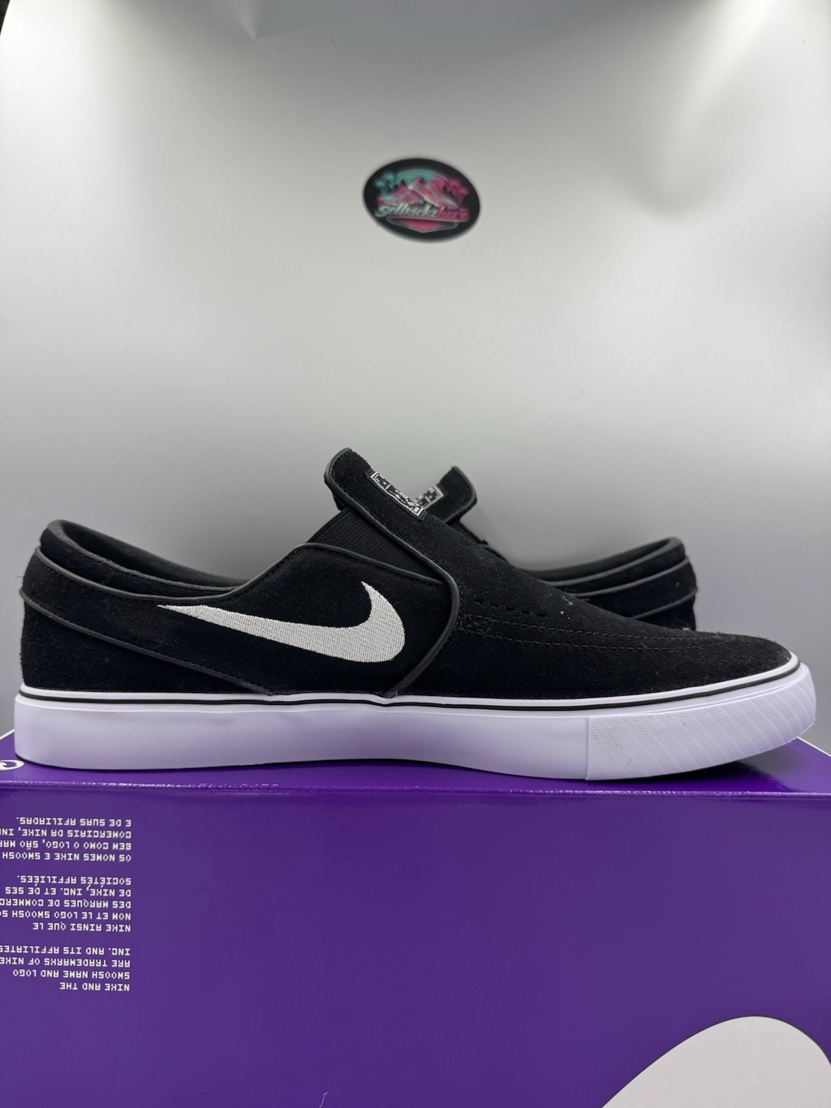 Nike SB Zoom Janoski+ Slip Black White FN5893-001 Size 8.5