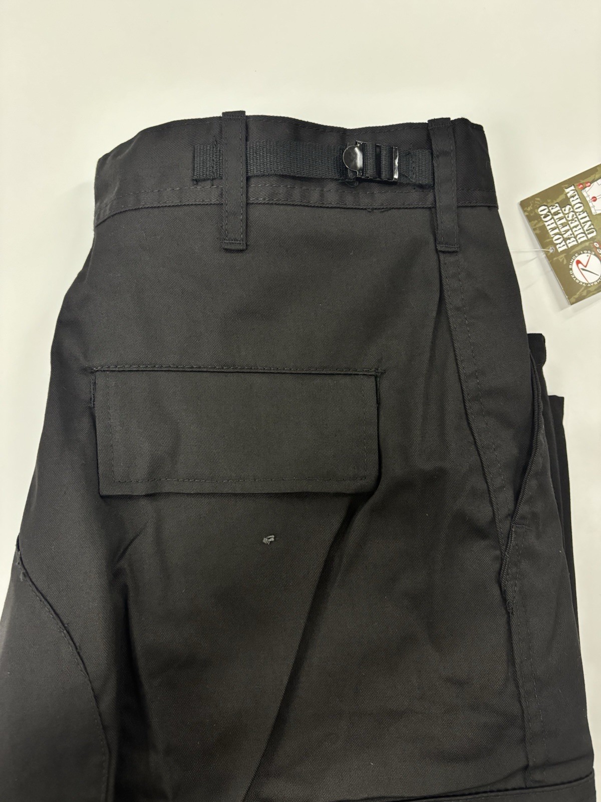 Rothco 7971 Unisex Black BDU Pants Military Style Button Fly Cargo X-Large