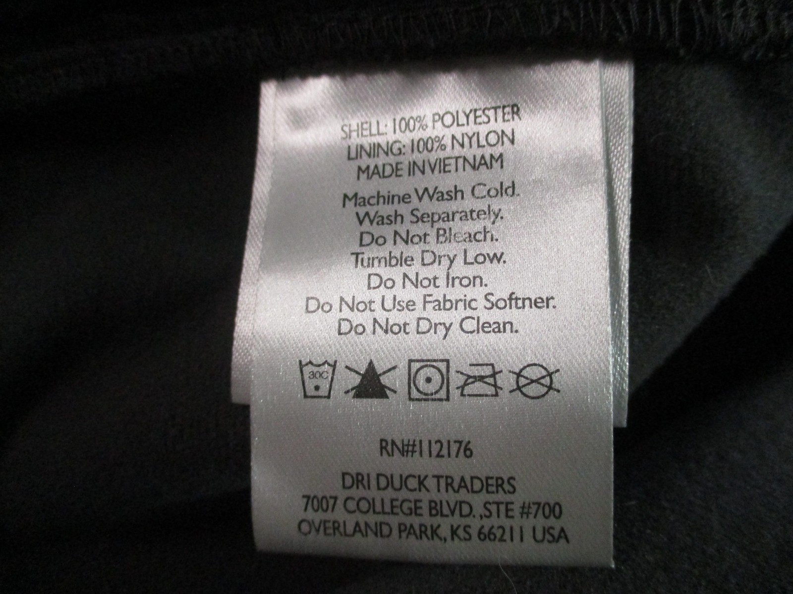 DRI DUCK Jacket Mens XL Black Polyester Softshell CAT Logo Workwear Windbreaker