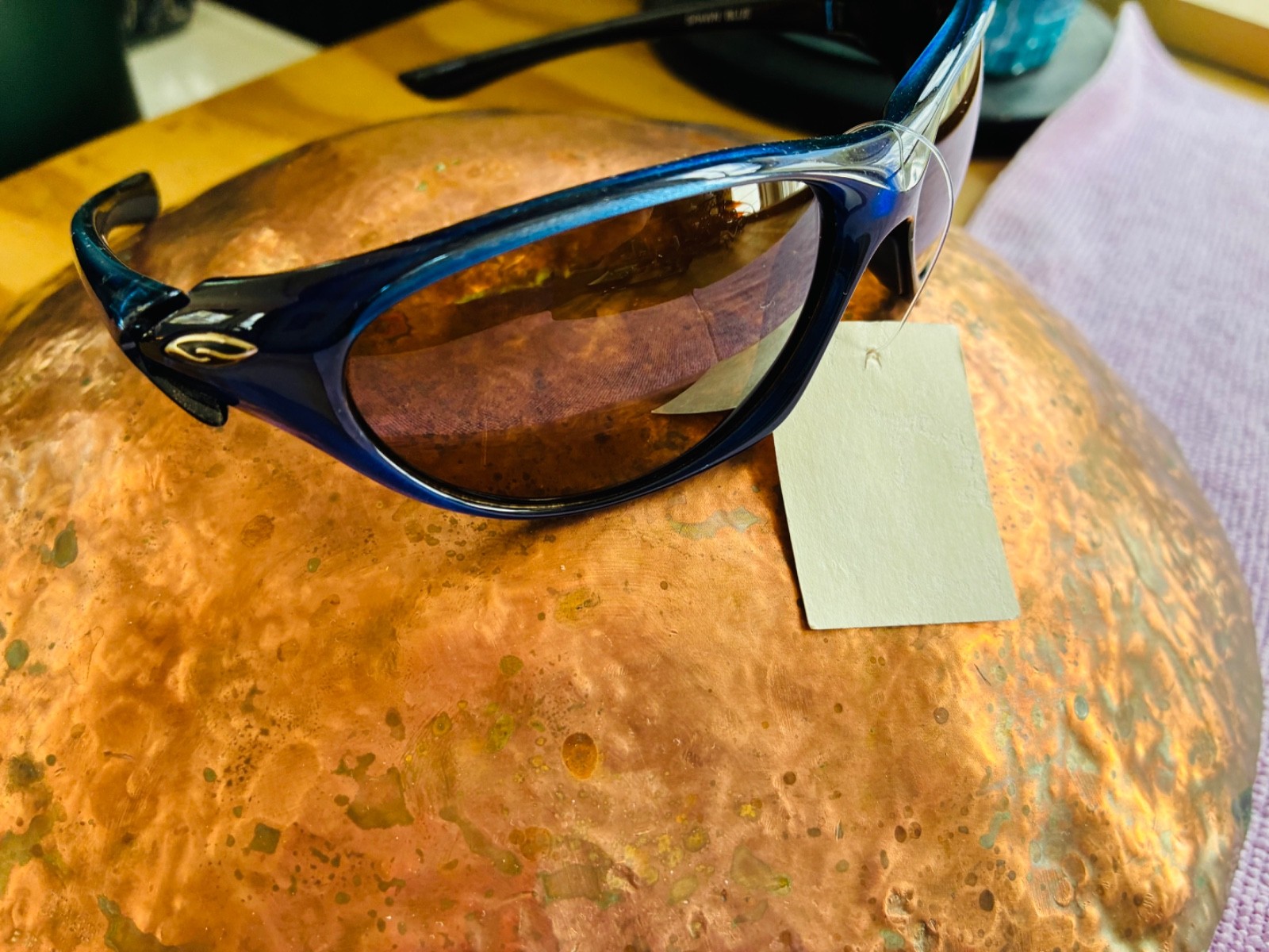 SMITH OPTICS SUNGLASSES Spawn Blue Italy Blue Frames Brown Lens 115mm NWT