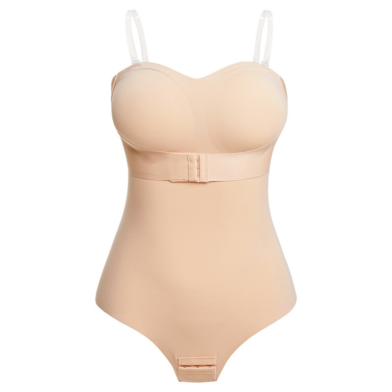 Ladies Bodysuit Adjustable Invisible Straps Anti-Slip Strip Tummy & Waist Shape