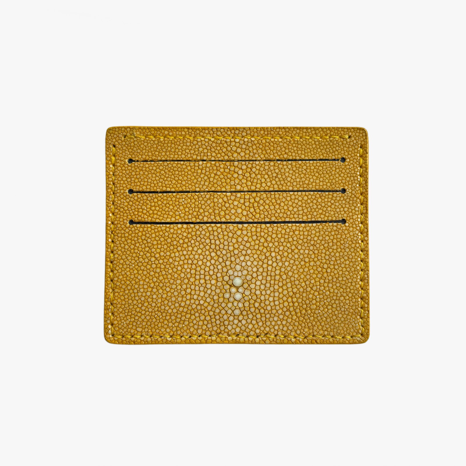New Real Genuine Leather Minimalis Card Wallet Slim Yellow Multi Card Holder